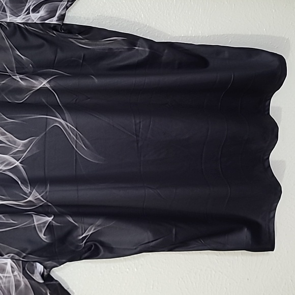 Grey Flame Smoke Luxury Graphic Mens Tee Shirt Dri Fit Tshirt Size 2XL - Picture 11 of 15